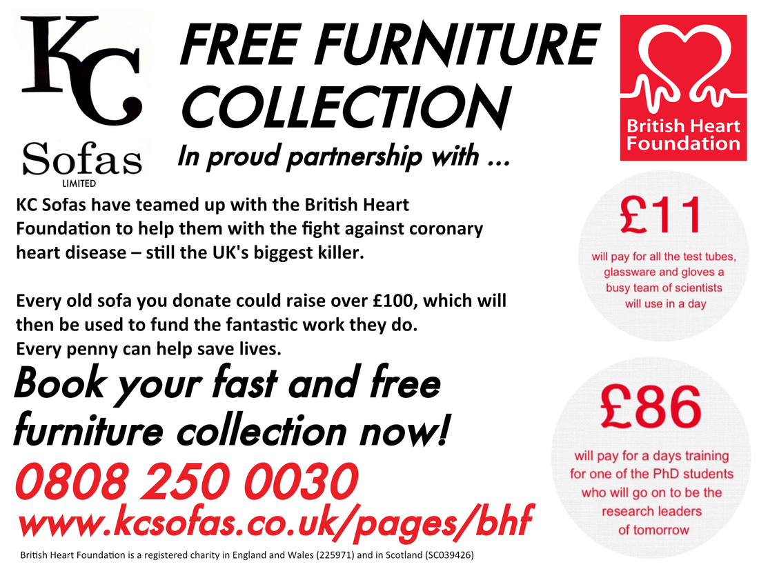 Free Sofa Furniture Collection with The British Heart Foundation