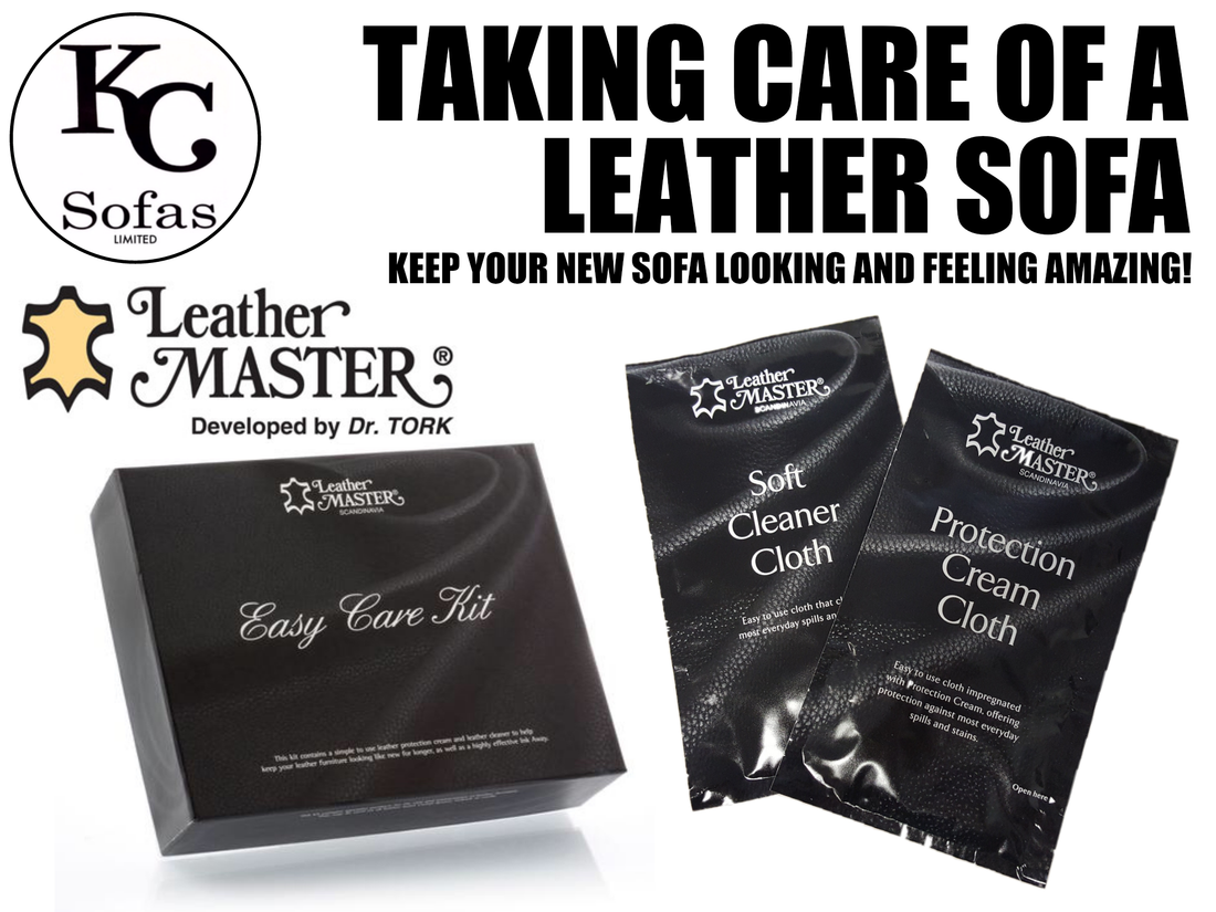 Leather sofa care