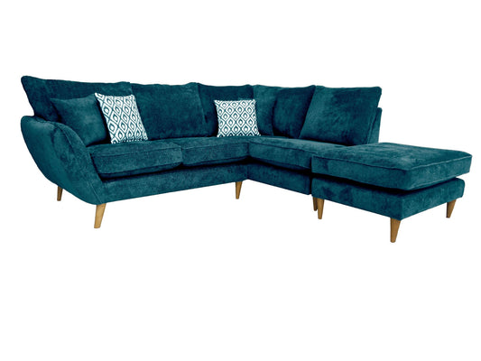 Perth 1 Arm (Including Footstool) Right Hand Chaise Formal Back Corner Sofa