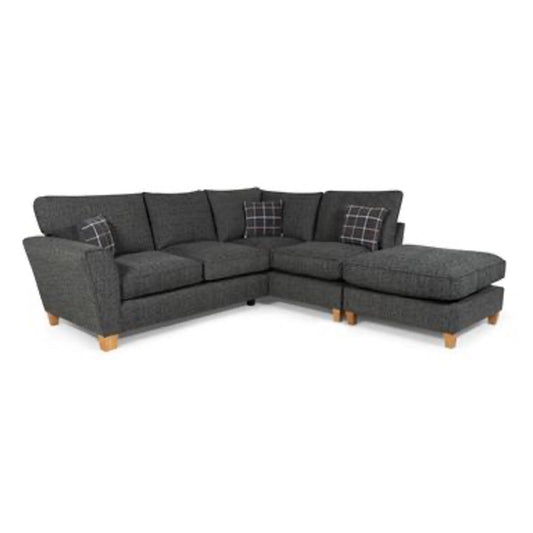 Lucy 1 Arm (Including Footstool) Right Hand Chaise Formal Back Corner Sofa (Express)