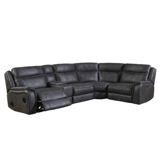 Ash 2C1 Power Reclining Corner Sofa With Console