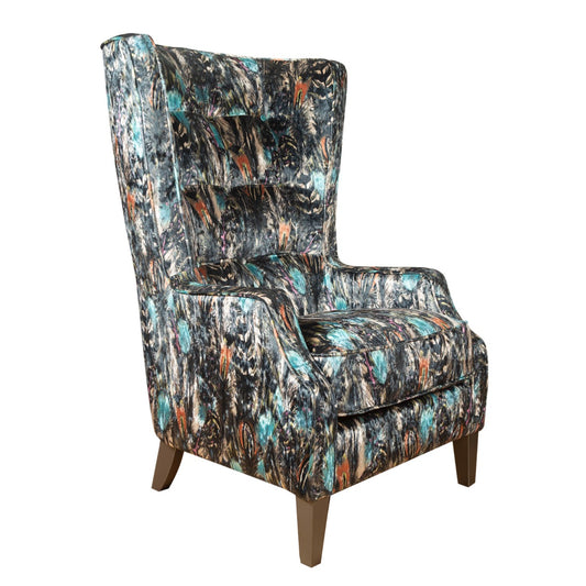 Oasis Patterned Throne Chair