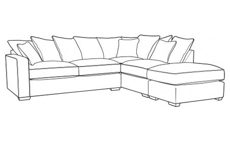 Chic (L2, RFC, P) Right Hand Facing Pillow Back Corner Sofa