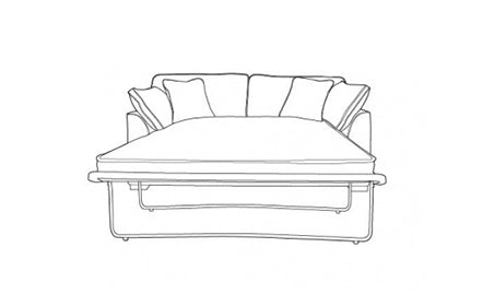 Lola 2 Seater Formal Back Deluxe Sofa Bed (2DB)