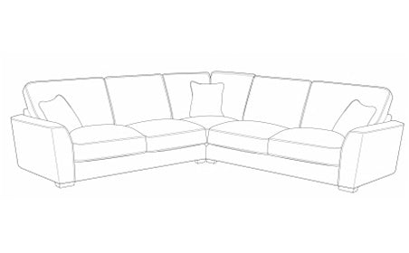 Reverie (L2, CO, R2) Formal Back Corner Sofa