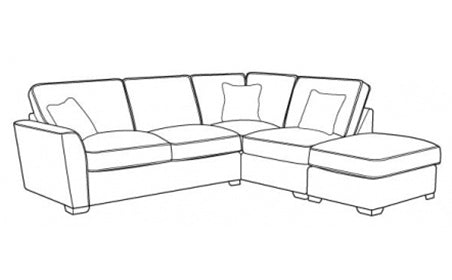 Reverie (L2, RFC, P) Right Hand Facing Formal Back Corner Sofa