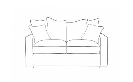 Chic 2 Seater Pillow Back Sofa