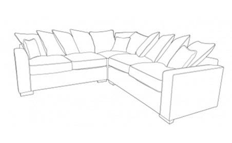 Chic (L2, CO, R2) Pillow Back Corner Sofa