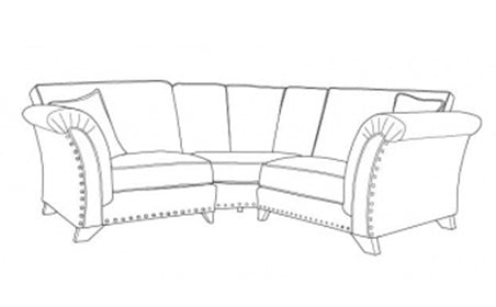 Veda (L1, CO, R1) Formal Back Corner Sofa