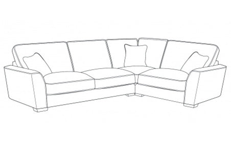 Fantasy (L2,CO,R1) Right Hand Facing Formal Back Corner Sofa