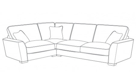 Fantasy (L1,CO,R2) Left Hand Facing Formal Back Corner Sofa