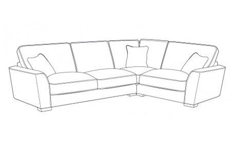 Fantasy (L2, R2C) Right Hand Facing Formal Back Corner Sofa
