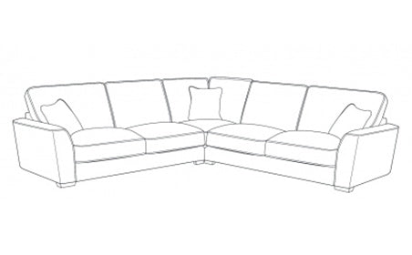 Fantasy (L2, CO, R2) Formal Back Corner Sofa