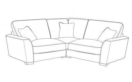 Fantasy (L1, CO, R1) Formal Back Corner Sofa
