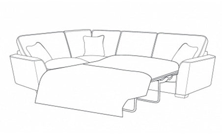 Fantasy (L1,CO,R2S) Left Hand Facing Formal Back Corner Sofa Bed