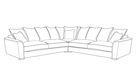Fantasy (L2, CO, R2) Pillow Back Corner Sofa