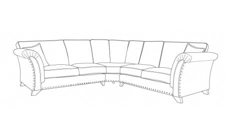 Veda (L2, CO, R2) Formal Back Corner Sofa