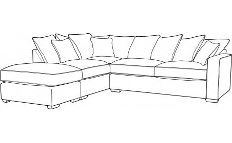 Chic (P, LFC, R2) Left Hand Facing Pillow Back Corner Sofa