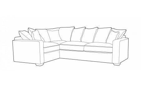 Chic (L1,CO,R2) Left Hand Facing Pillow Back Corner Sofa