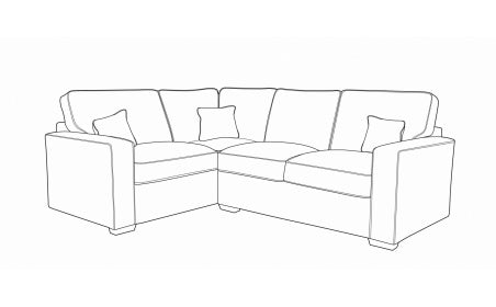 Chic (L1,CO,R2) Left Hand Facing Formal Back Corner Sofa