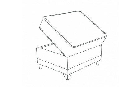 Wallace Storage Footstool (Plain)