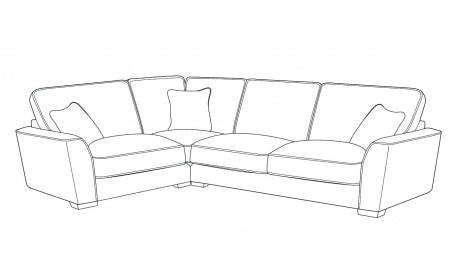 Reverie (L2C, R2) Left Hand Facing Formal Back Corner Sofa