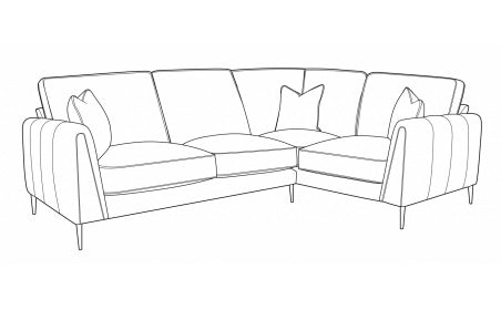 Brixton (LH2, R2C) Right Hand Facing Formal Back Corner Sofa