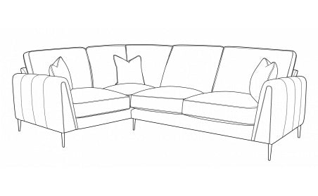 Brixton (L2C, RH2) Left Hand Facing Formal Back Corner Sofa