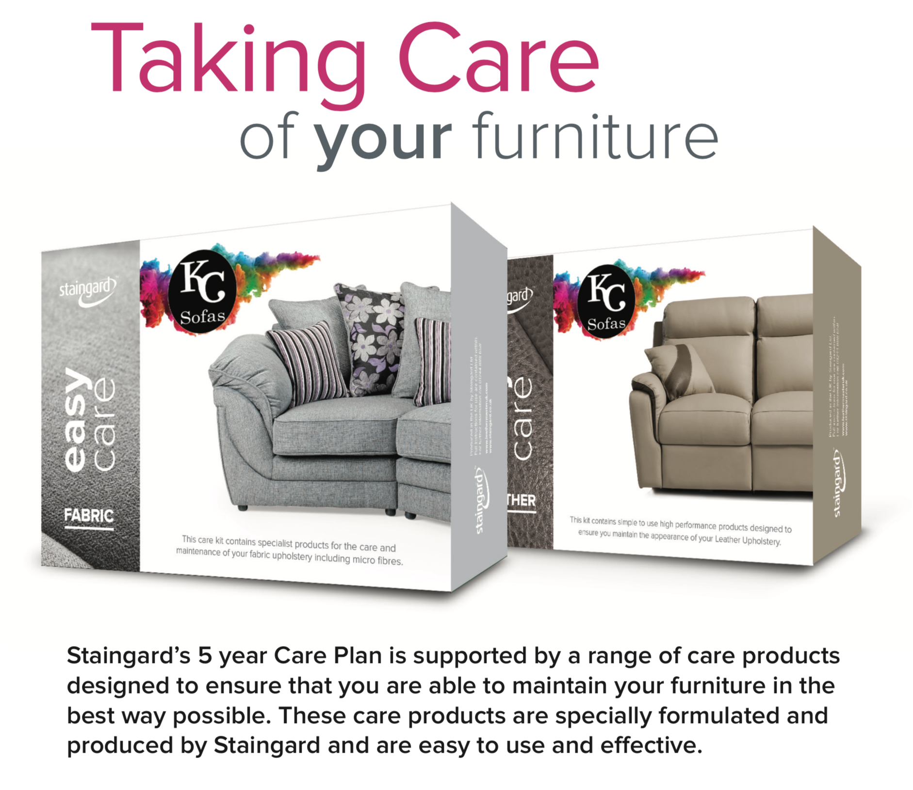 Staingard Fabric Care Kit Care Kit- KC Sofas
