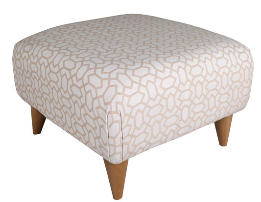 Chic Patterned Style Footstool