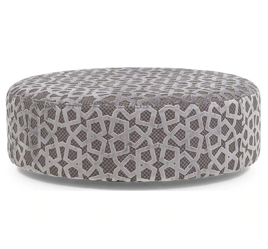 Veda Round Patterned Footstool (Superior)