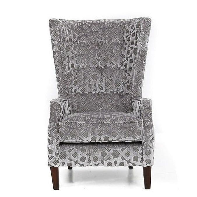 Veda Throne Patterned Accent Chair (Superior)