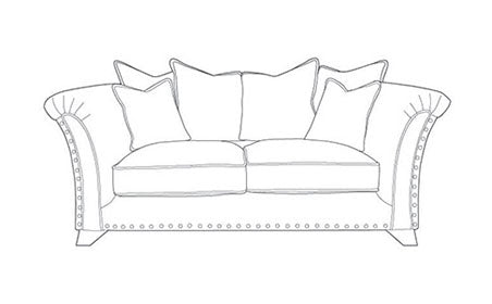 Veda 2 Seater Pillow Back Sofa